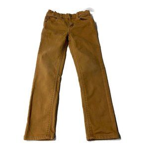 Wonder Nation Brown Jeans Size 7 Slim Skinny Leg With Adjustable Waist Pants